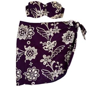 Handmade luau outfit feat. Vtg Lovelight by L&W bra